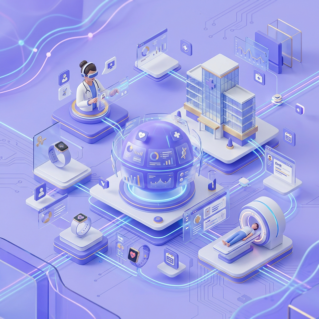 Ilustrasi Sistem Informasi Kesehatan Modern